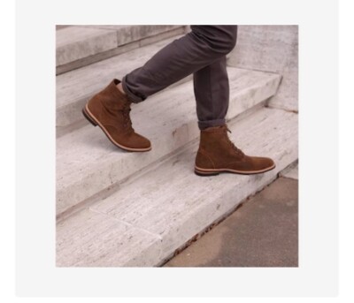 Nisolo Brown Leather Lace Up Boots All-Weather Andres | eBay display picture 3