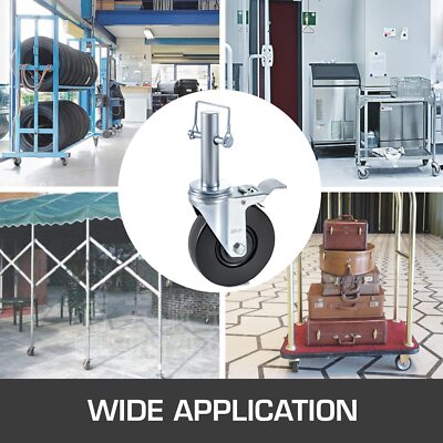 Baker Scaffold Replacement Wheels 4 Pack 5'' Rubber All terrain Adjustable Wheels