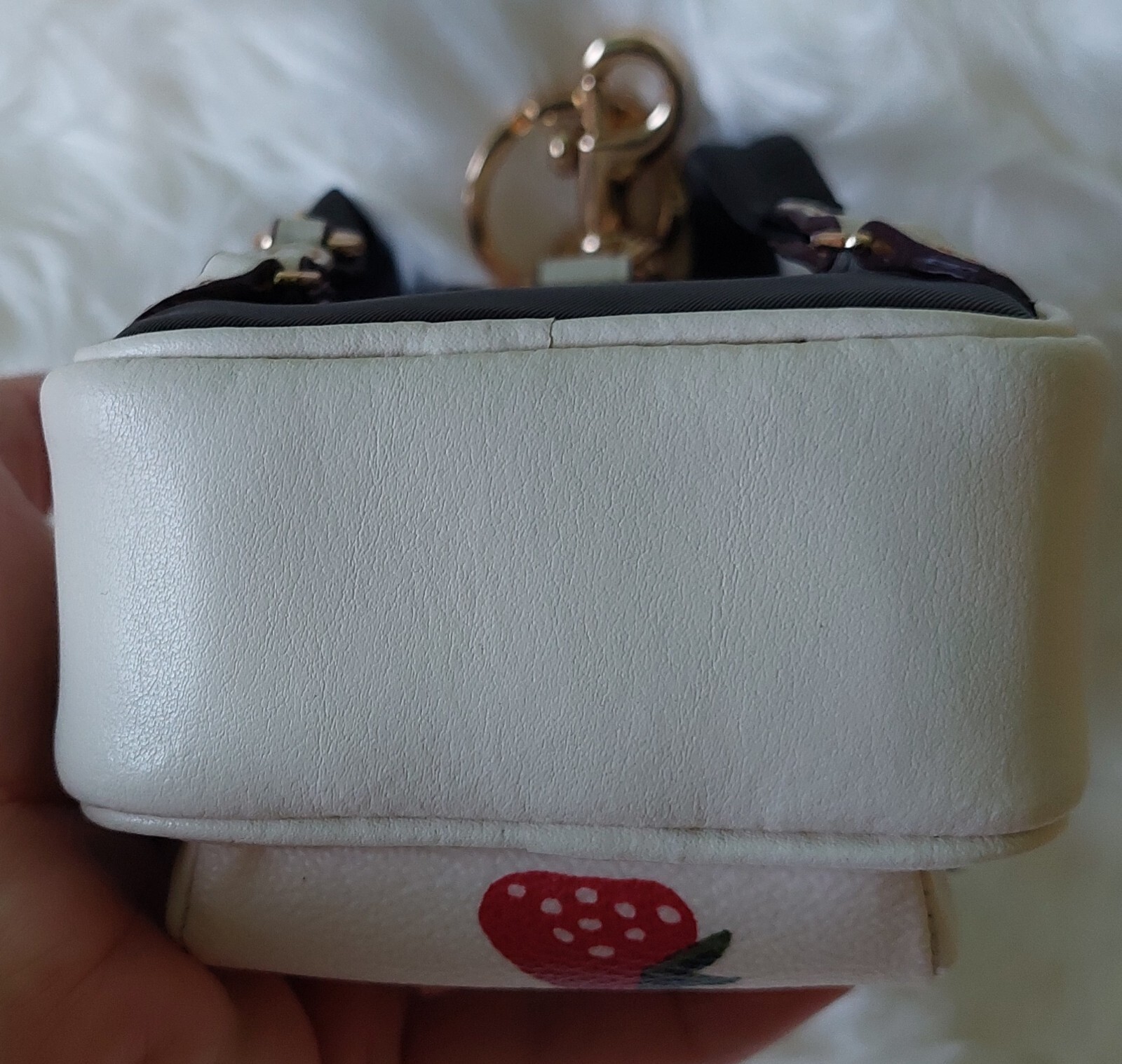 Coach mini Court Wild Strawberry print backpack bag c… Gem