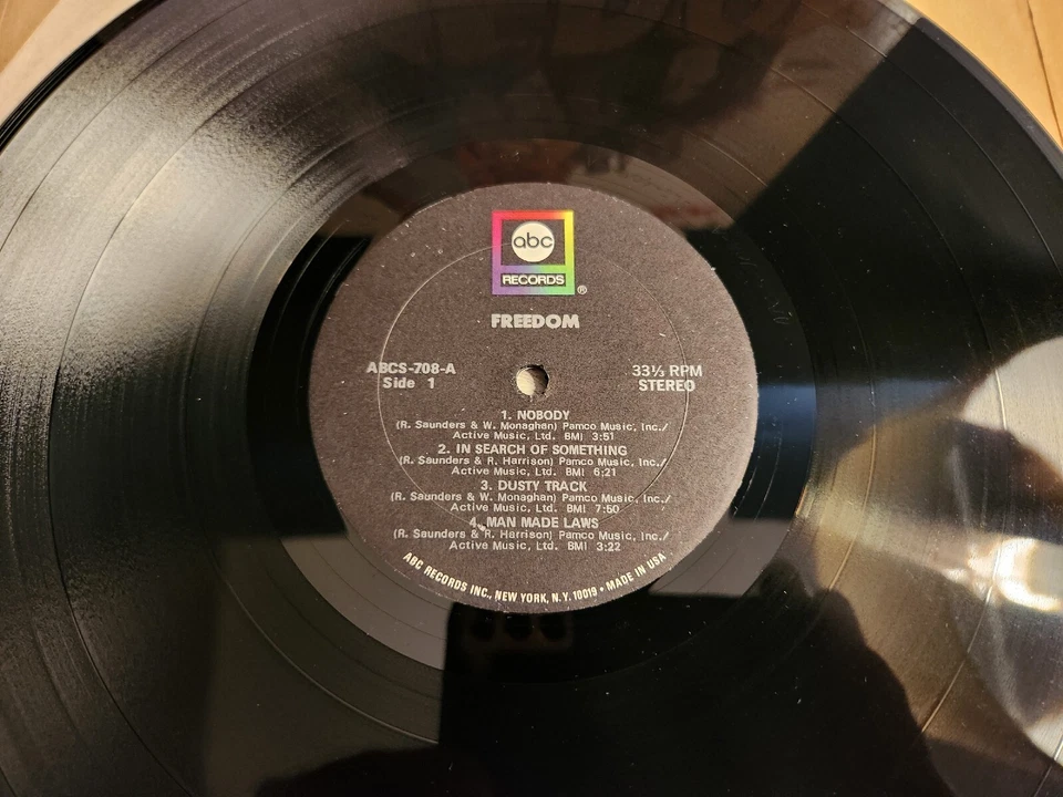 Freedom LP Self Titled S/T ABCS-708 UK Prog Blues Rock 1970 Procol Harum Freedom - Image 3 of 3