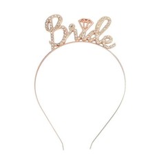 Bride Headband Bachelorette Party Wedding Rose Gold Bride To Be Decoration Br...