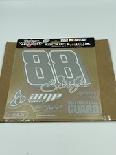 DALE EARNHARDT JR 88 BUDWEISER NASCAR 8"X 8" DIE CUT COLOR DECAL Vintage