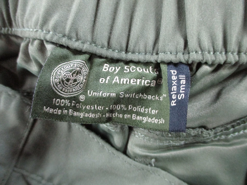 Boy Scouts of America Shorts Mens Small Green Cargo Relaxed Hiking Uniform - Image 4 of 4