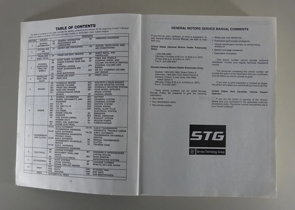 Officina Manuale 2 Volumi Chevrolet/GMC C/K Camion / Pick Up Da 1995 - Immagine 2 di 4