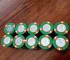 Lot 100 NEW90s CERROMAR BEACH CB $25ab COIN Casino chip DORADO Puerto Rico poker — photo 4