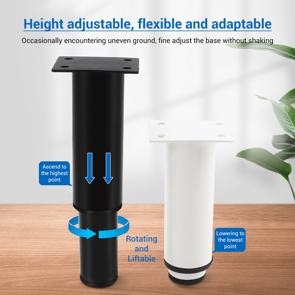 Adjustable Metal Legs Furniture Feet for Sofas Beds Chairs Stools