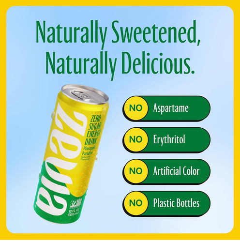 Zevia Zero Sugar Energy Drink , Gluten-Free, Vegan, Variety Pack (24 -Pack) - Picture 18 of 22