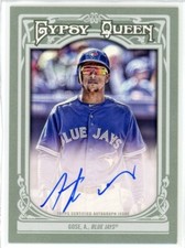 2013 Topps Gypsy Queen Baseball Anthony Gose Autographed Card NM Blue Jays