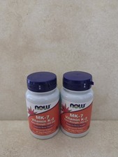 NOW Foods Vitamin MK-7 K-2 Extra Strength 300 mcg 120 Veg Capsules EXP 04/26