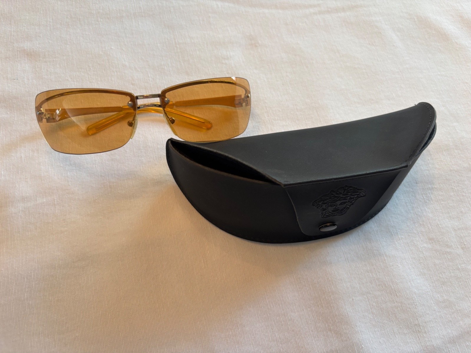 Versace vintage 2000s sunglasses with case thumbnail 8