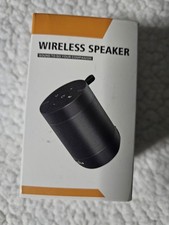 Comiso Black Portable Cylinder Shape Bluetooth Speakers