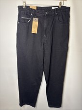 Reell uomo Baggy Worker taglia W34 L32 oversize vestibilità affusolata