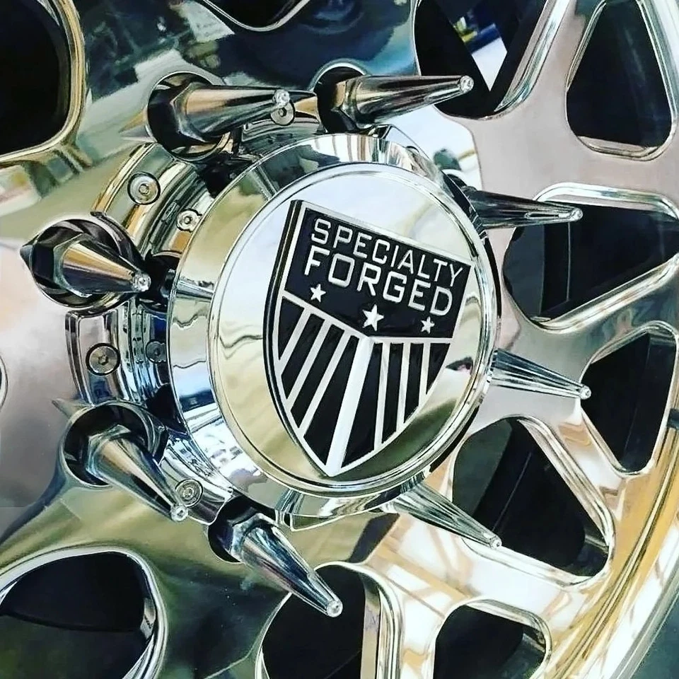 Metal Lugz 7208K8 Chrome Shank Seat Spiked Lug Nut Set Foto 4 de 4