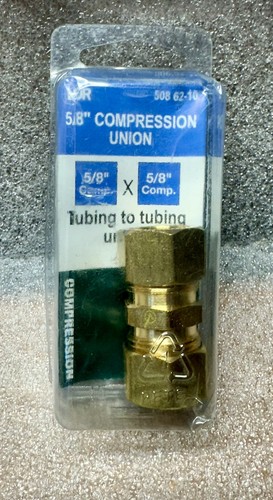 Unione a compressione in ottone da 5/8" a 5/8" LDR 508 62-10 - Foto 1 di 3