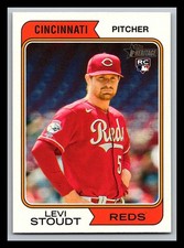 2023 Topps Heritage Rookie #591 Levi Stoudt Cincinnati Reds