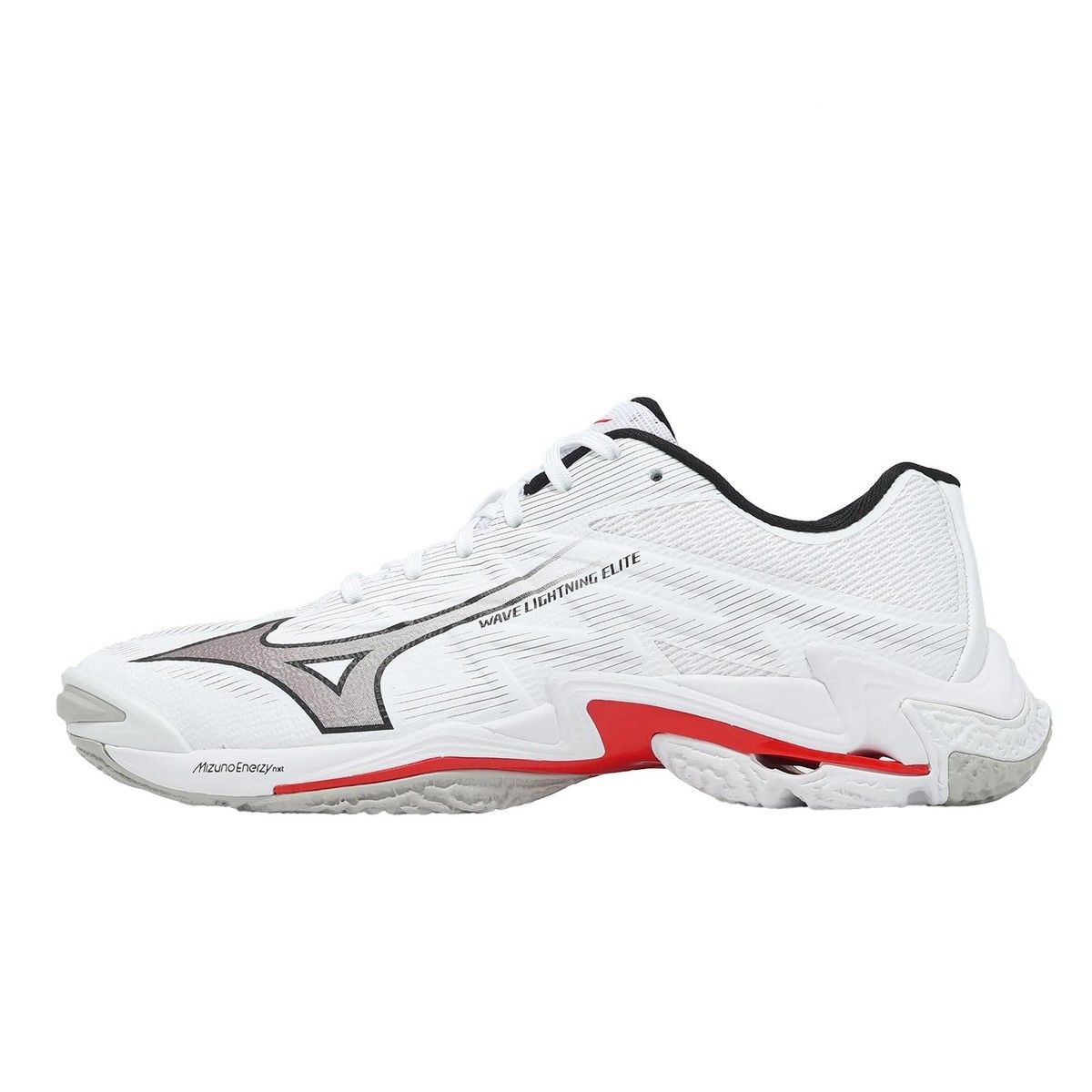Mizuno Wave Lightning Elite White Grey Red Men Unisex Volleyball