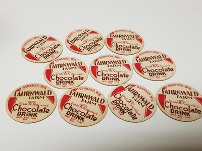 Fahrnwald Chocolate Drink Milk Bottle Cap Lot