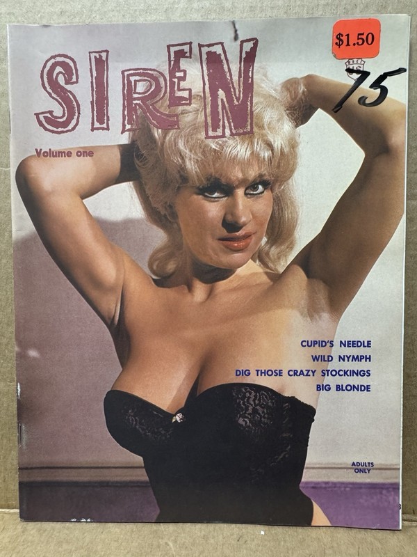 SIREN Vol 1 No 1 1962 Vintage Adult Men’s Pin-Up Magazine First Issue Rare