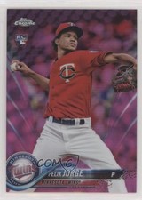 2018 Topps Chrome Pink Refractor Felix Jorge #127 0wp8