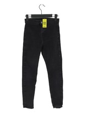 Topshop Women's Jeans W 26 in Black Cotton with Elastane, Polyester Jegging