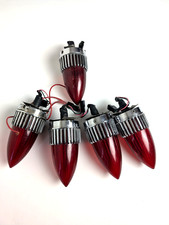 Vintage Bullet Tail Lights Lot 5 Ribbed Cal Custom Style Hot Rod Rat Rod Chopper