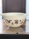 Vintage Pyrex Early American Cinderella Pattern 1.5 Pint Bowl #441 white/brown