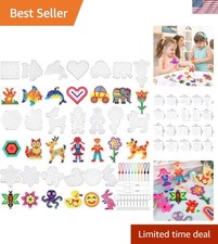 20-Piece Animal Shape Fuse Beads Pegboards Colorful Cards - Kids Creativity...