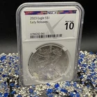 2023 $1 Silver Eagle Early Releases NGCX MS70 Rare 1 of 1,007 Spotless Mint!