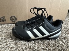 Adidas Youth Baseball Cleats Black & White - Size 3- EUC