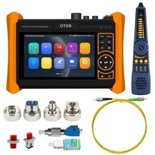 Optical Fiber Tester 1310/1550nm, OTDR Tester 5.4 inches Touchscreen Support ...
