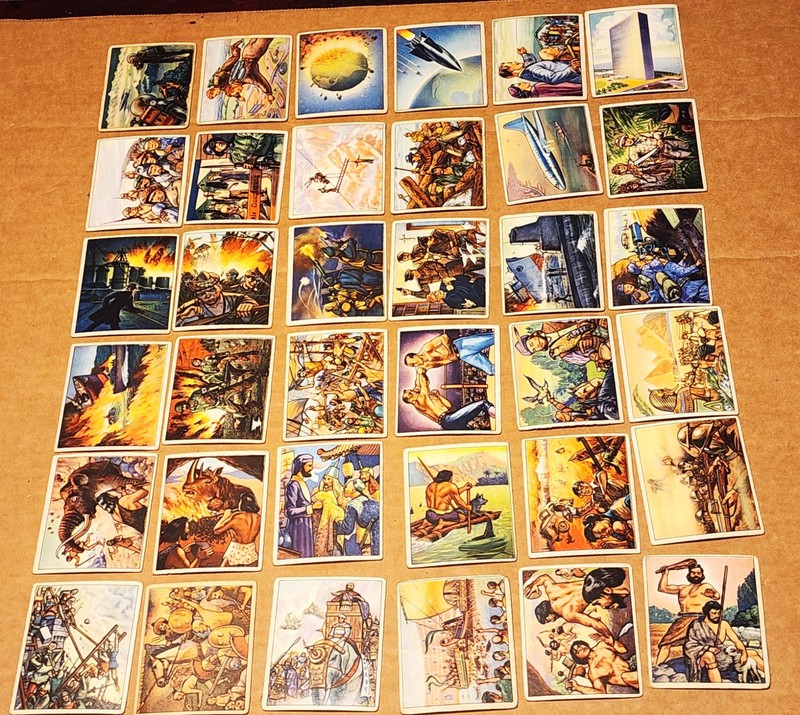 Rare 1950 Bowman Wild Man Set, 36 Cards - Complete First Series