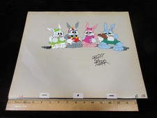C08. ONE CRAZY SUMMER BILL KOPP LARGE ANIMATION CEL SIGNED SIMPSONS, TOM & JERRY