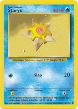 Staryu - 65/102 - Common - Unlimited Edition (Lp) Base Set - Water Pokémon