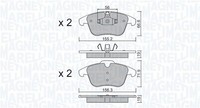 Magneti Marelli Bremsbelagsatz, Scheibenbremse 363916061424 FüR Jaguar