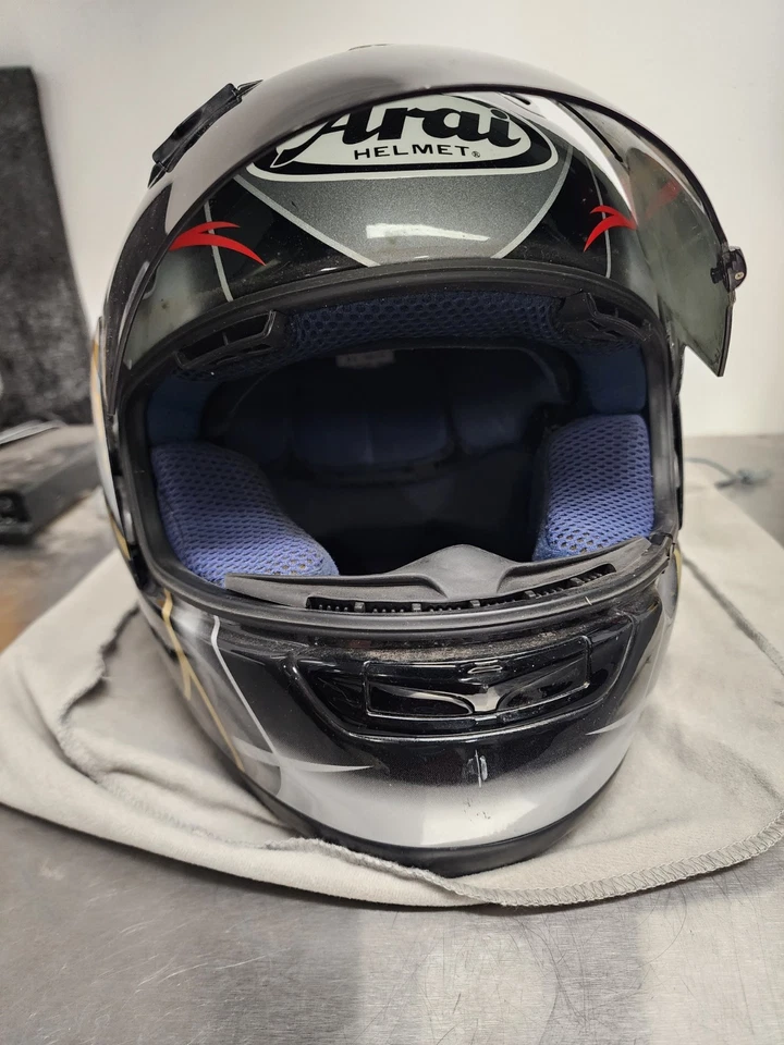 Casco de motocicleta de carrera réplica ARAI RX7 CORSAIR Matsudo Cobra XL 7 1/2 -7 5/8  Foto 4 de 4