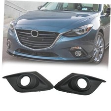 1Pair Front Left and Right Side Fog Light Cover Bezel Replacement For Mazda 3