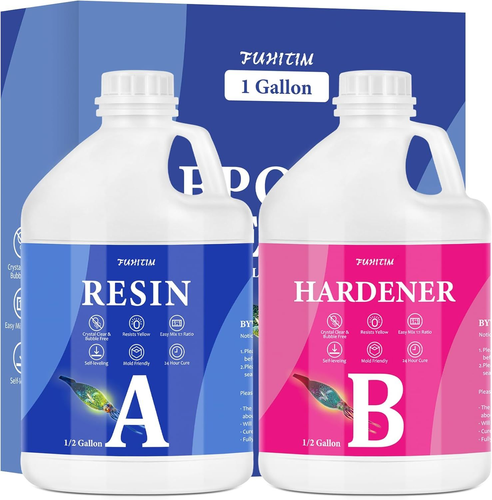Epoxy Resin 1 Gallon - Crystal Clear Kit - 1 Gallon,