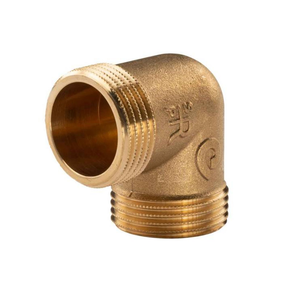 "Messing Gewinde-Fitting 90° Winkel 1\"AG - 1\"AG (Dn 25) - Schwere AusfüHrung"-image