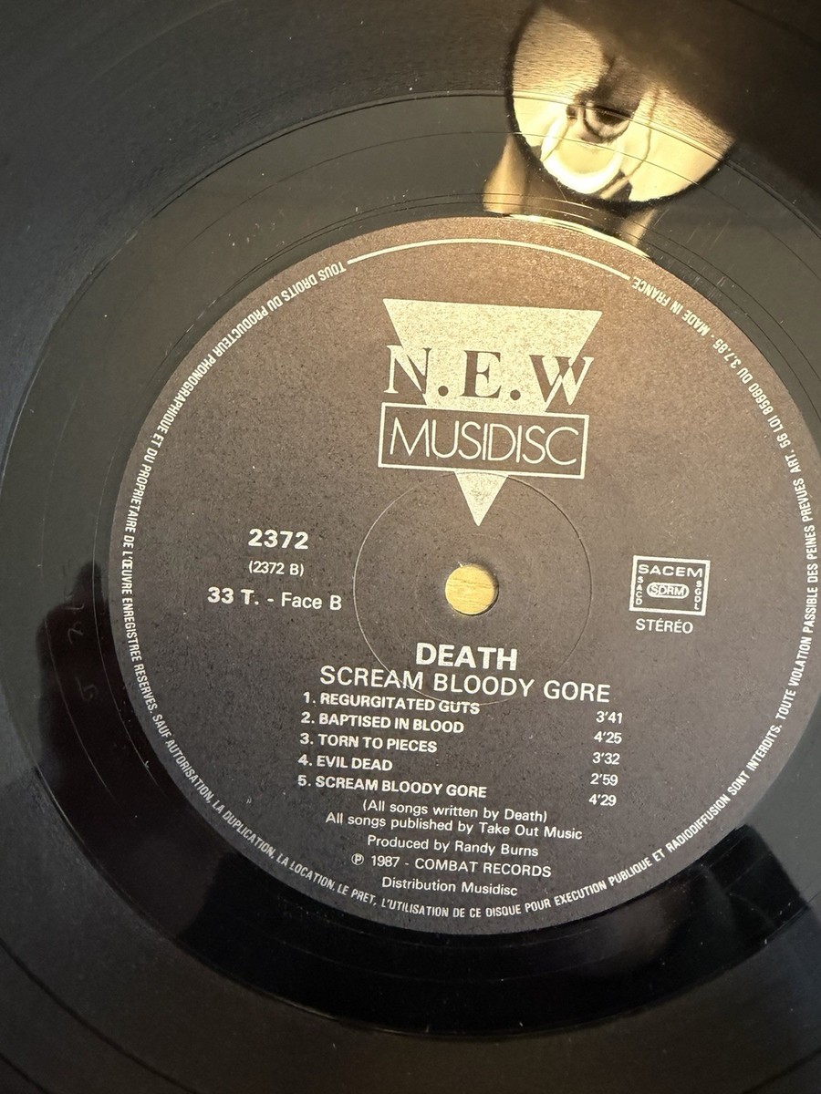 Death Scream Bloody Gore Combat Records VERY RARE First Pressing