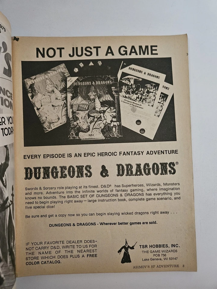 Asimov's SF Adventure Magazine Fall 1979 Issue Foto 2 de 4