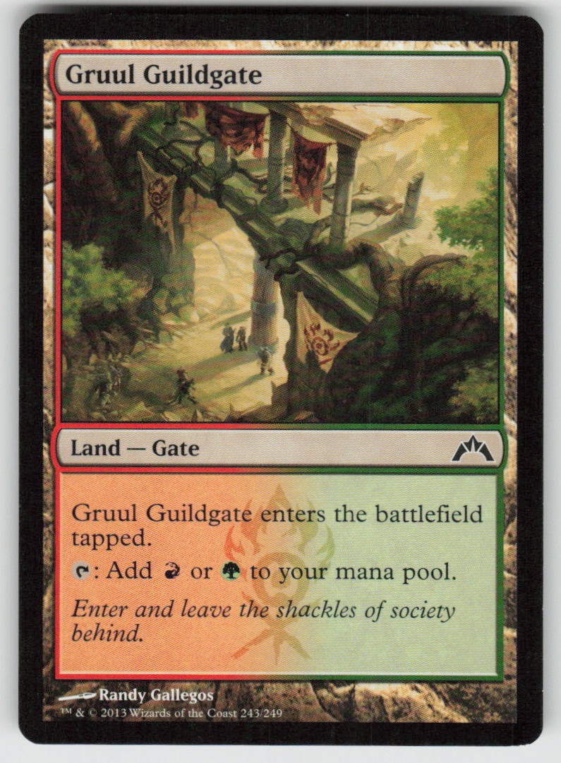 Gruul Guildgate Common Gatecrash 243 MTG Moderately Played