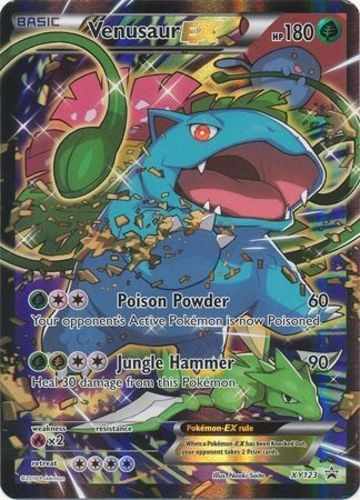 Moderately Played Venusaur EX - XY123 - Full Art - Holo Pokemon XY Promos