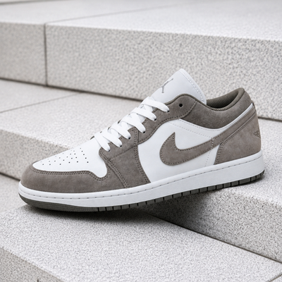 Nike Air Jordan 1 Low Olive Grey Enigma Stone 553558-046 Men's