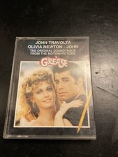 GREASE Soundtrack John Travolta 2 Audiocassette FILM LP RARE Leggere Descrizione