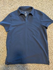 All in Motion Mens Polyester Polo Medium Navy Blue