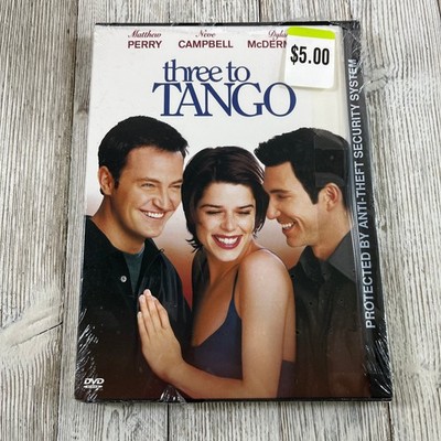 Three to Tango DVD 2000 Matthew Perry, Neve Campbell, Dylan McDermott RomCom