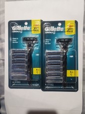 Gillette Mach 3 -  2 Razor Handles and 12 Refills Cartridges 