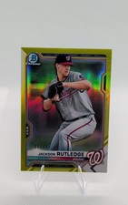 2021 Bowman Chrome Prospects Jackson Rutledge #BCP-103 Yellow Refractor /75...