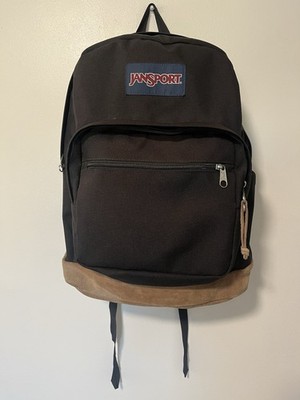 JanSport Black Brown BPack Zip Closure Padded Shoulder Strap Classic Indonesia