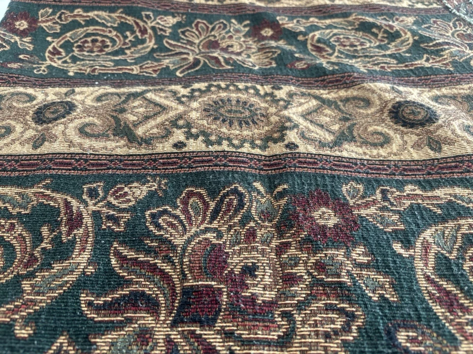 Tapiz vintage tapizado/tela cortina-aprox. 4 yardas más 2 pies x 53" de ancho Foto 4 de 4